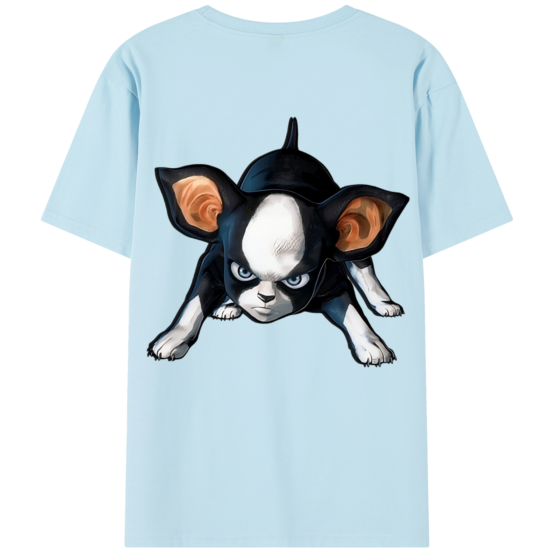（画像用） ジョジョの奇妙な冒険 イギー JoJo's Bizarre Adventure Iggy 綿100％半袖Tシャツ（背面プリント）